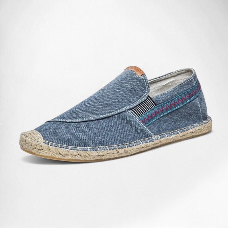 Espadrilles en toile bleu marine pour homme Podoways 38 MidnightBlue