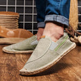 Charger l'image dans la visionneuse de la galerie, Espadrilles en toile bleu marine pour homme Podoways