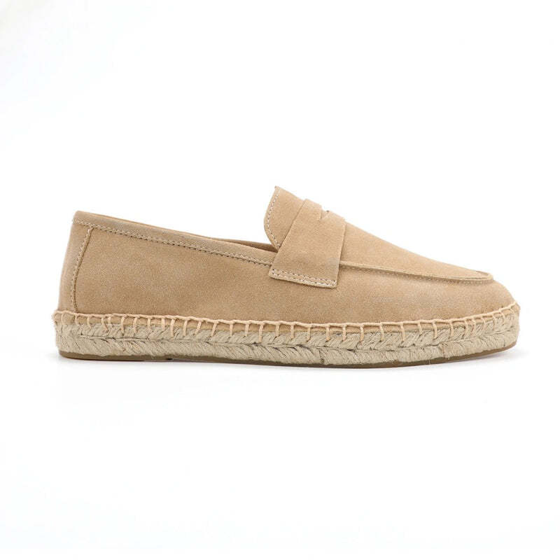 Espadrilles homme en cuir brossé Podoways 40 Wheat