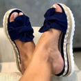 Charger l'image dans la visionneuse de la galerie, Espadrille femme confortable été Podoways 35 MidnightBlue