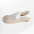 Charger l'image dans la visionneuse de la galerie, Espadrille femme en toile respirante Podoways 35 Blanc