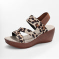 Charger l'image dans la visionneuse de la galerie, Espadrille leopard femme Podoways 36 Wheat