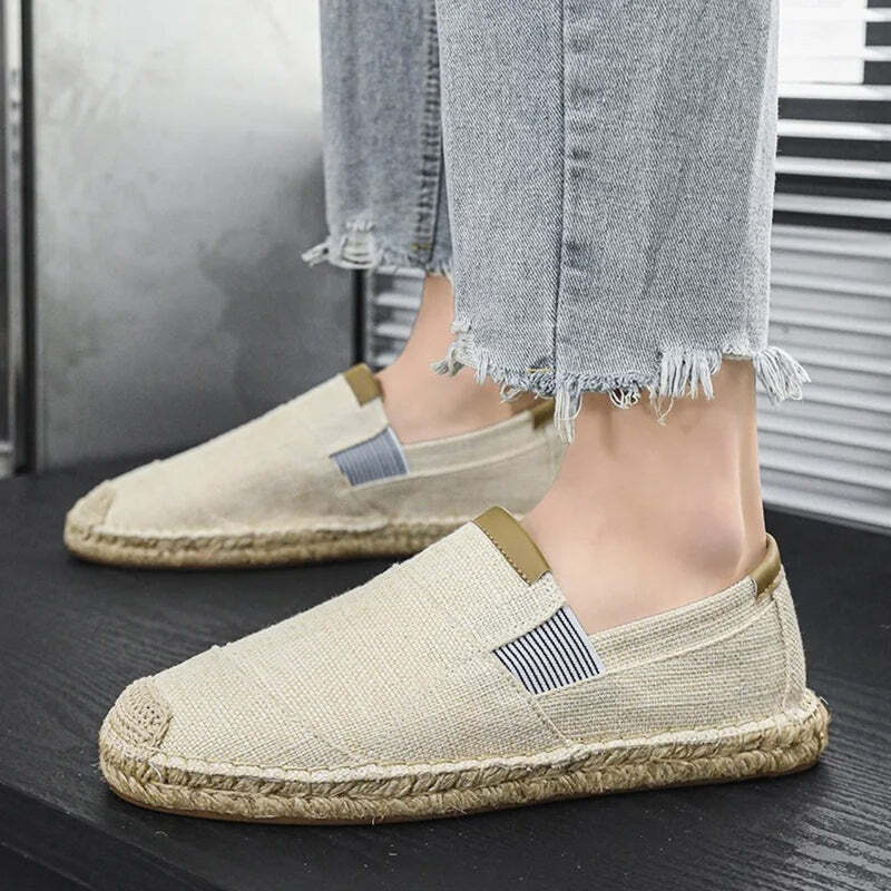 Espadrilles noires pour homme Podoways