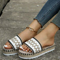 Charger l'image dans la visionneuse de la galerie, Espadrilles ouvertes femme Podoways 35 Blanc