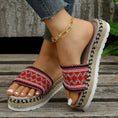 Charger l'image dans la visionneuse de la galerie, Espadrilles ouvertes femme Podoways 35 Red