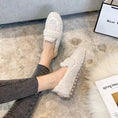 Charger l'image dans la visionneuse de la galerie, Mocassin fourré pour femme Podoways 36 Blanc