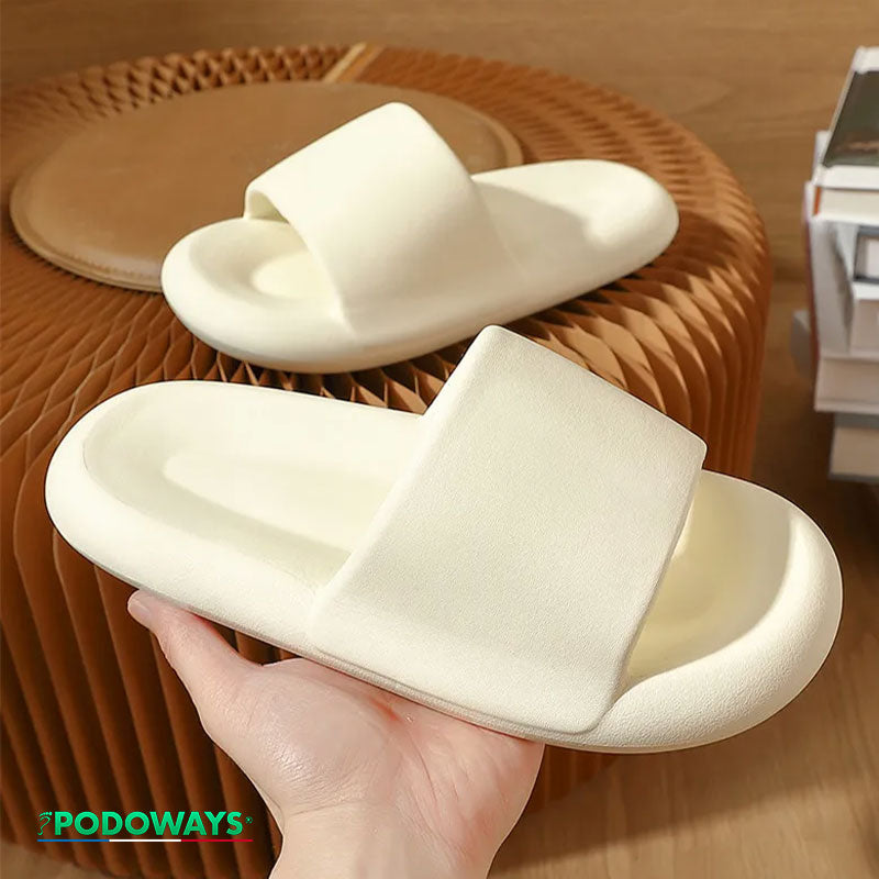 Pantoufle orthopédique confortable contre les douleurs de la voûte plantaire - spécial liquidation Semelles Orthopédiques PODOWAYS 36-37 LightYellow