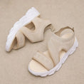 Charger l'image dans la visionneuse de la galerie, Sandale plate beige femme confort Podoways