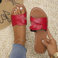 Charger l'image dans la visionneuse de la galerie, Sandale rouge plate Podoways