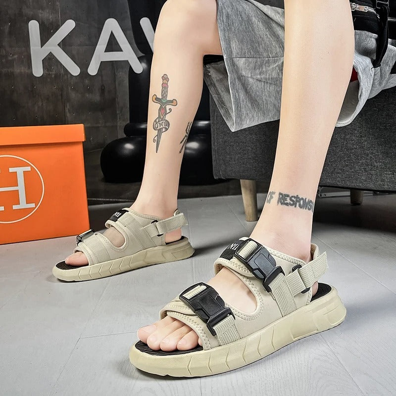 Sandale à scratch homme Podoways