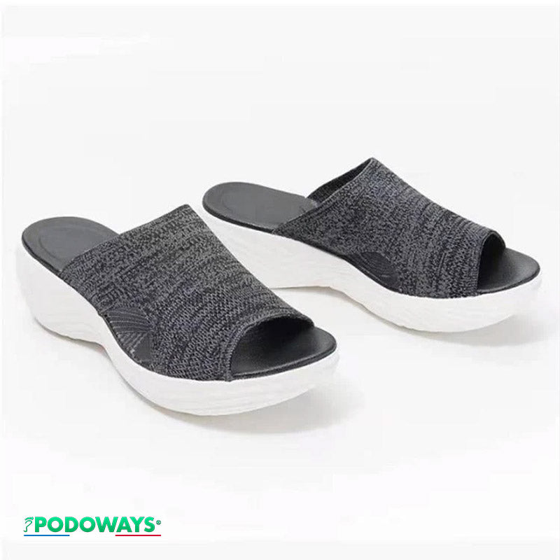 Sandales orthopédique femme confort - spécial liquidation Semelles Orthopédiques PODOWAYS 36 grey
