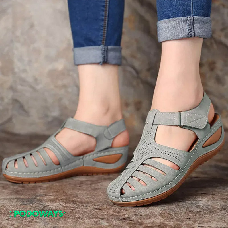 Sandales orthopédiques élégantes Semelles Orthopédiques PODOWAYS 36 Silver