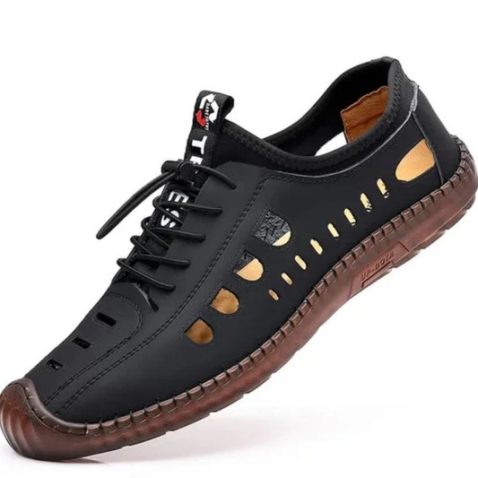 Sandales cuir homme fermées Podoways 39 Black