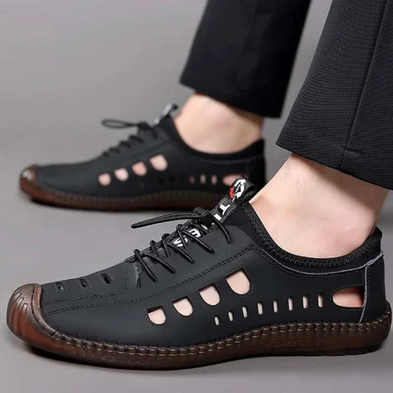 Sandales cuir homme fermées Podoways