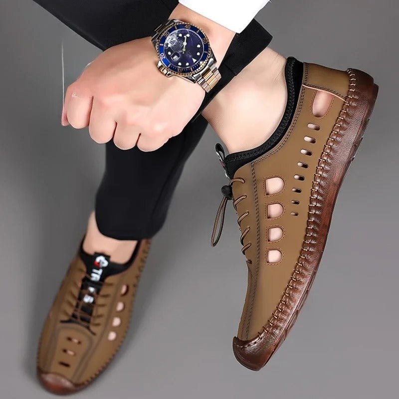 Sandales cuir homme fermées Podoways