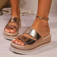 Charger l'image dans la visionneuse de la galerie, Sandales dorées pour pieds larges Podoways