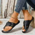 Charger l'image dans la visionneuse de la galerie, Sandales entre-doigts cuir femme Podoways