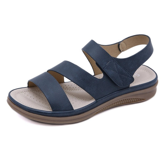 Sandales femme grande largeur à scratch Podoways 36 MidnightBlue