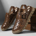 Charger l'image dans la visionneuse de la galerie, Sandales homme chic Podoways 38 Sienna