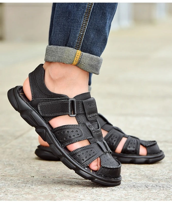 Sandales à scratch pour homme Podoways