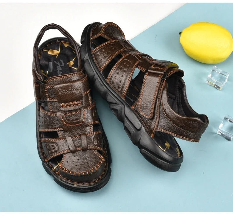Sandales à scratch pour homme Podoways