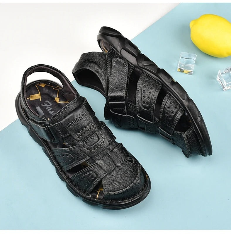 Sandales à scratch pour homme Podoways