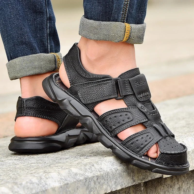 Sandales à scratch pour homme Podoways