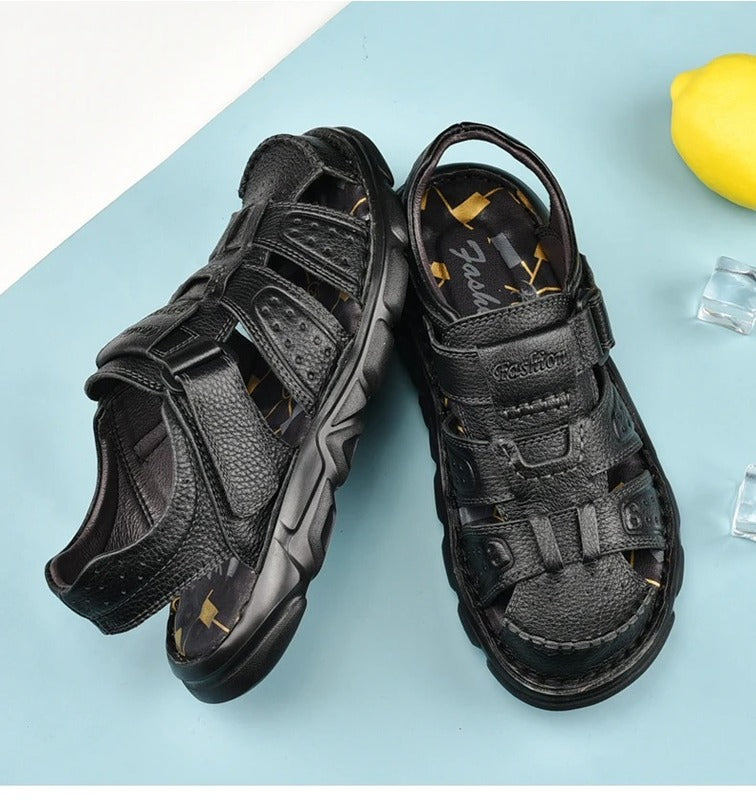 Sandales à scratch pour homme Podoways