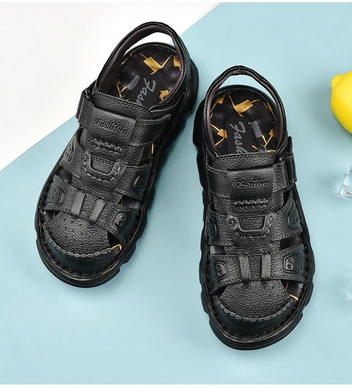 Sandales à scratch pour homme Podoways