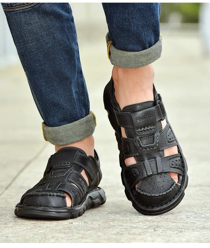 Sandales à scratch pour homme Podoways