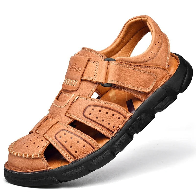 Sandales à scratch pour homme Podoways 39 Chocolate