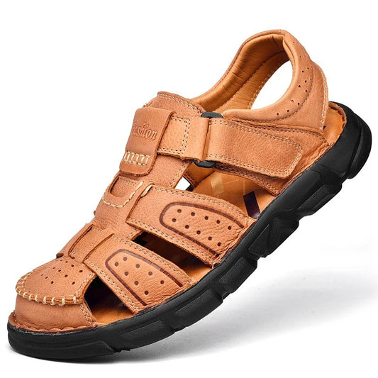 Sandales à scratch pour homme Podoways 39 Chocolate