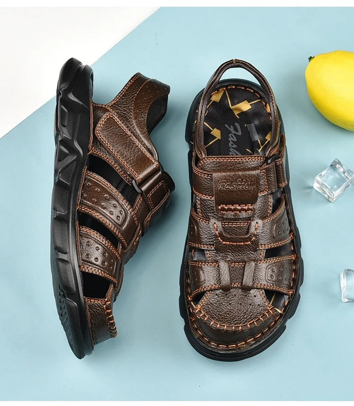 Sandales à scratch pour homme Podoways