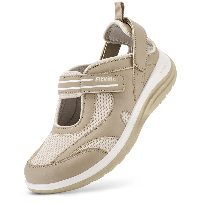 Sandales velcro femme Podoways 36 Wheat