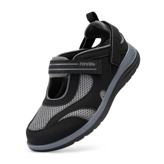 Sandales velcro femme Podoways 36 Black