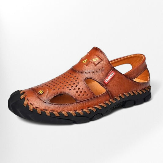 Sandales homme fermées intemporelles Podoways 40 Chocolate