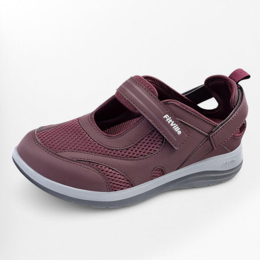 Sandales velcro femme Podoways 36 DarkRed