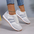 Charger l'image dans la visionneuse de la galerie, Sneakers femme confortables au design classique Podoways 36 Silver