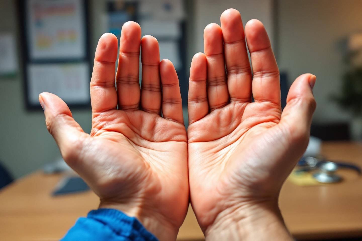 Mains chaudes symptômes : causes, signification et quand consulter un médecin