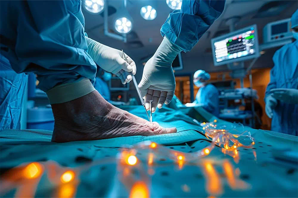 Opération de l'épine calcanéenne : traitement chirurgical efficace pour soulager la douleur du talon