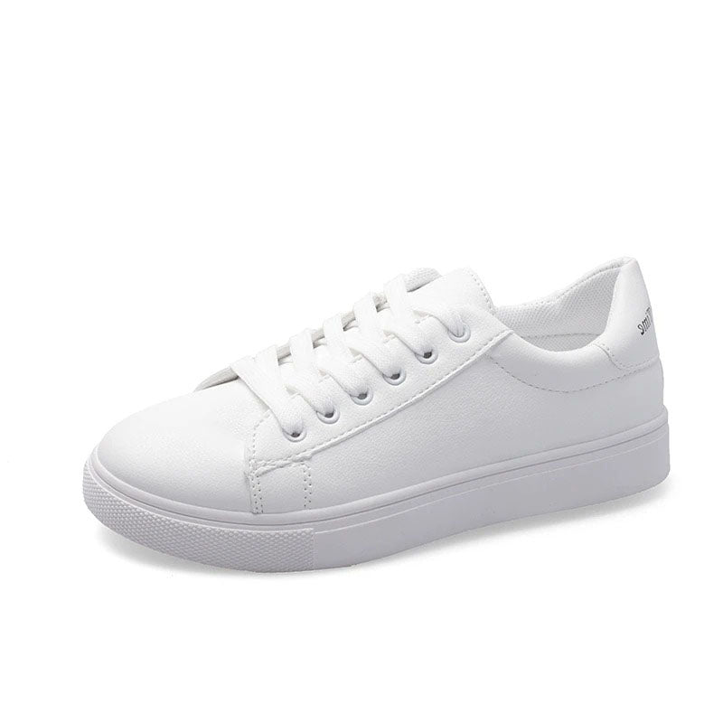 Basket en cuir blanc pour femmes Podoways 36 Blanc