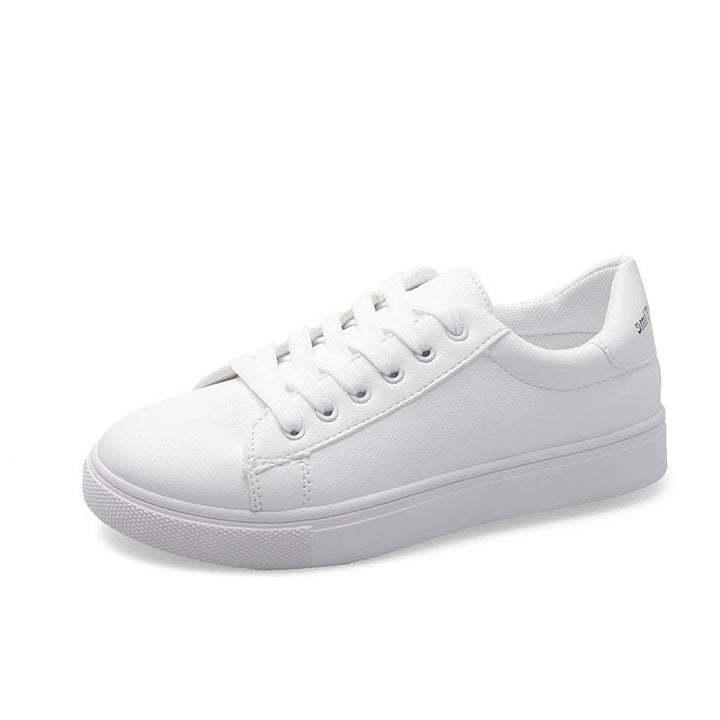 Basket en cuir blanc pour femmes Podoways 36 Blanc