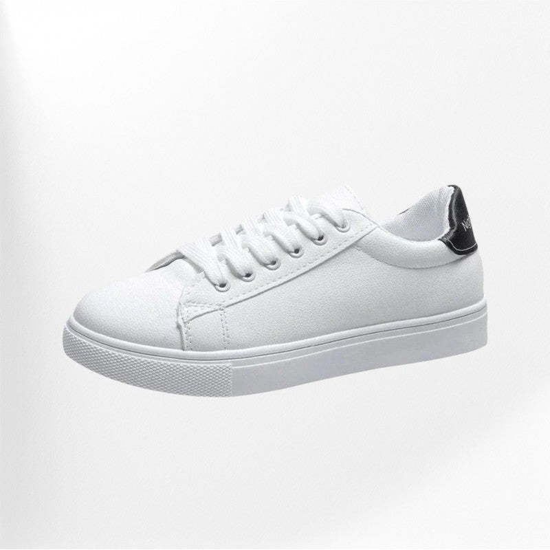 Basket en cuir blanc pour femmes Podoways