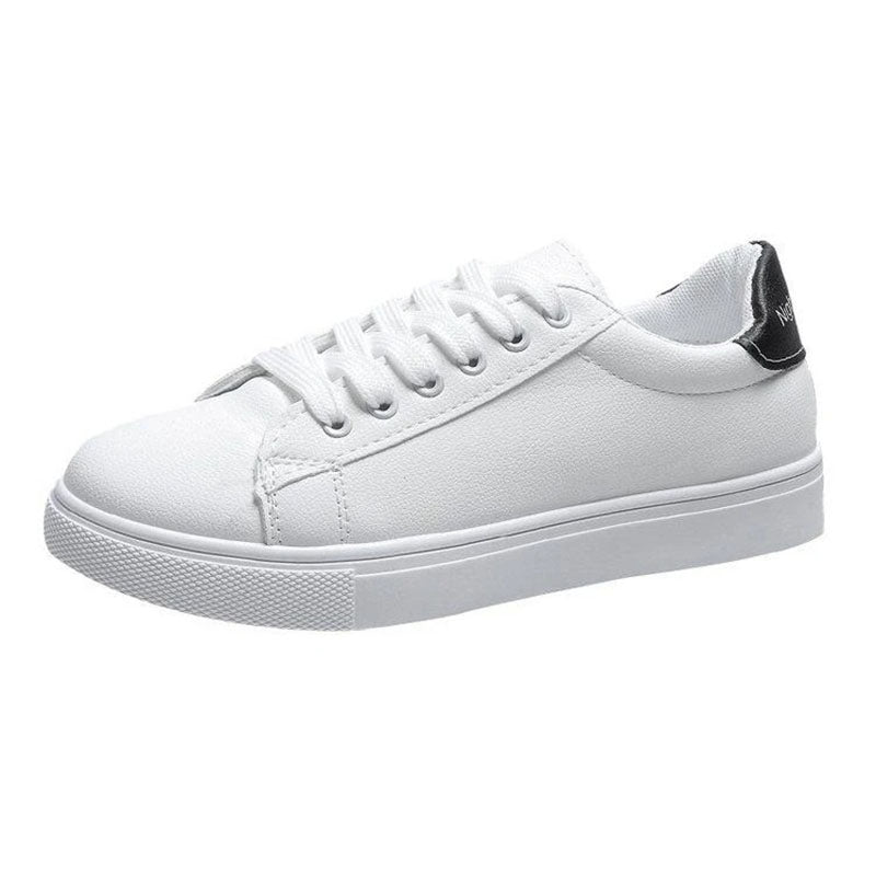 Basket en cuir blanc pour femmes  Podoways 36 Black 