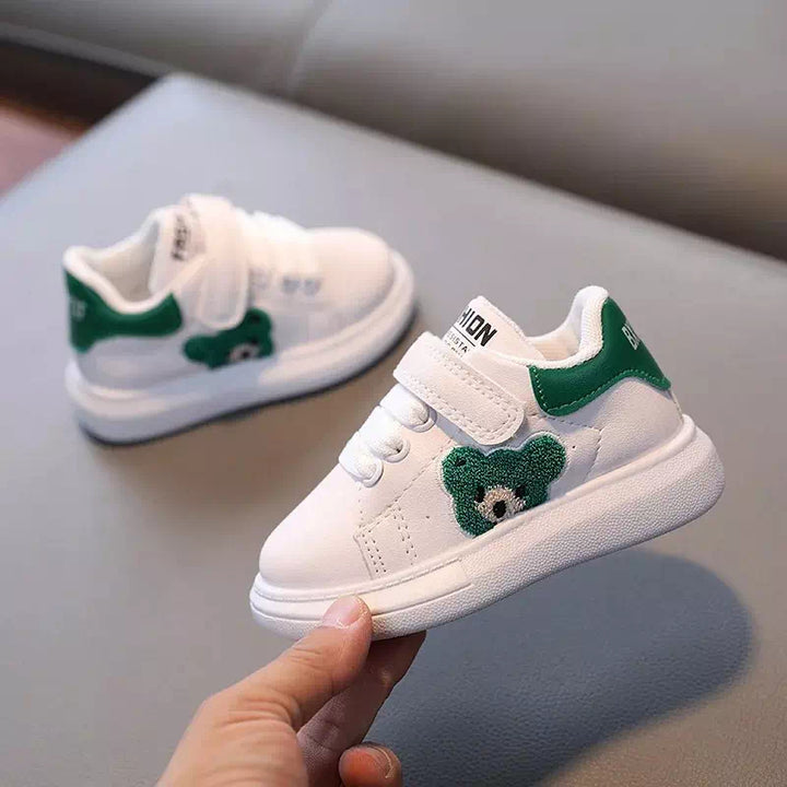 Baskets blanches pour bébé  Podoways 6 à 9mois ForestGreen 