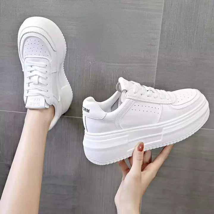 Basket toile blanche pour femmes Chaussures Orthopédiques Podoways   