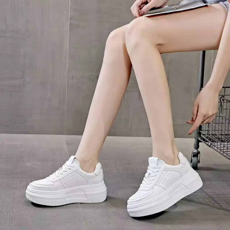 Basket toile blanche pour femmes Chaussures Orthopédiques Podoways   