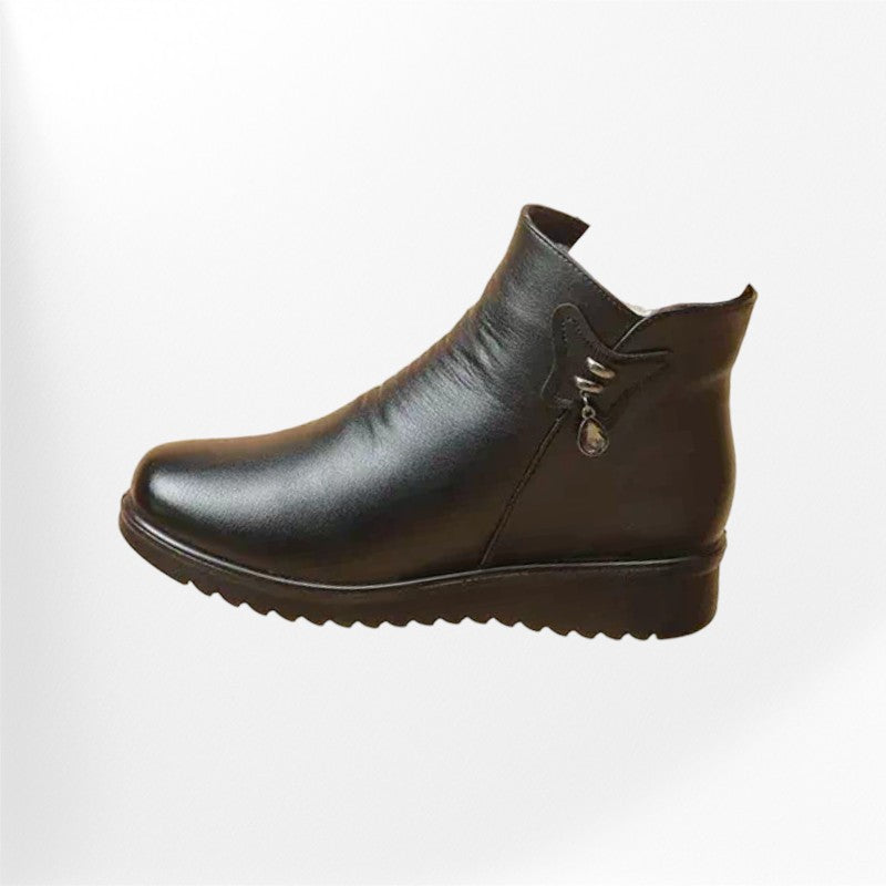 Bottines en cuir avec intérieur en peluche Podoways