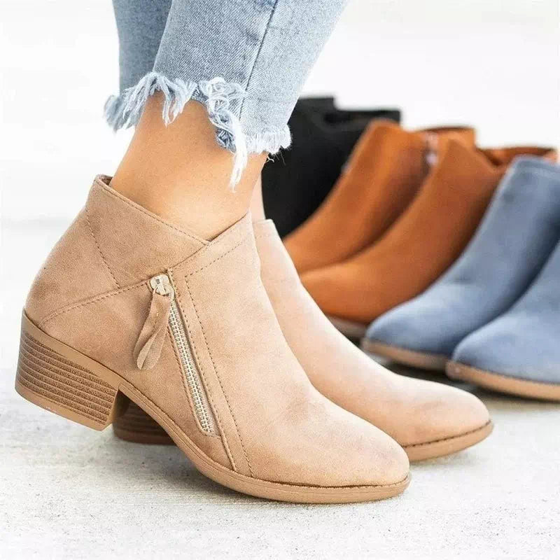 Bottines orthopédiques en daim pour femmes - spécial liquidation Chaussures Orthopédiques Podoways