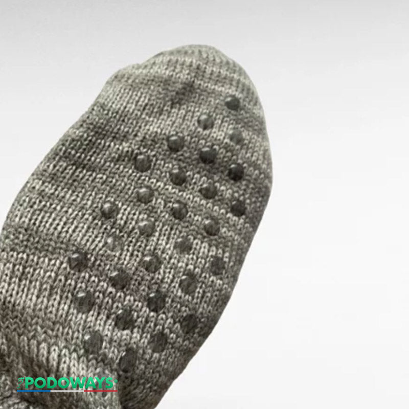 Chaussons chaussettes fourrées antidérapantes chaudes PODOWAYS
